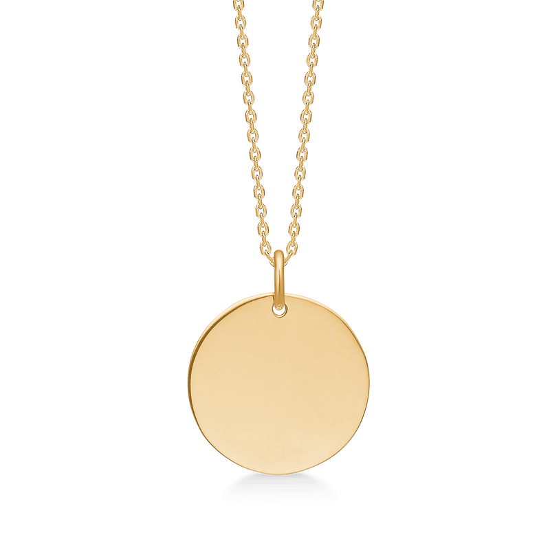 Mads Z Token 17mm Vedhæng i 8 Karat Guld - Vedhæng - 3330192