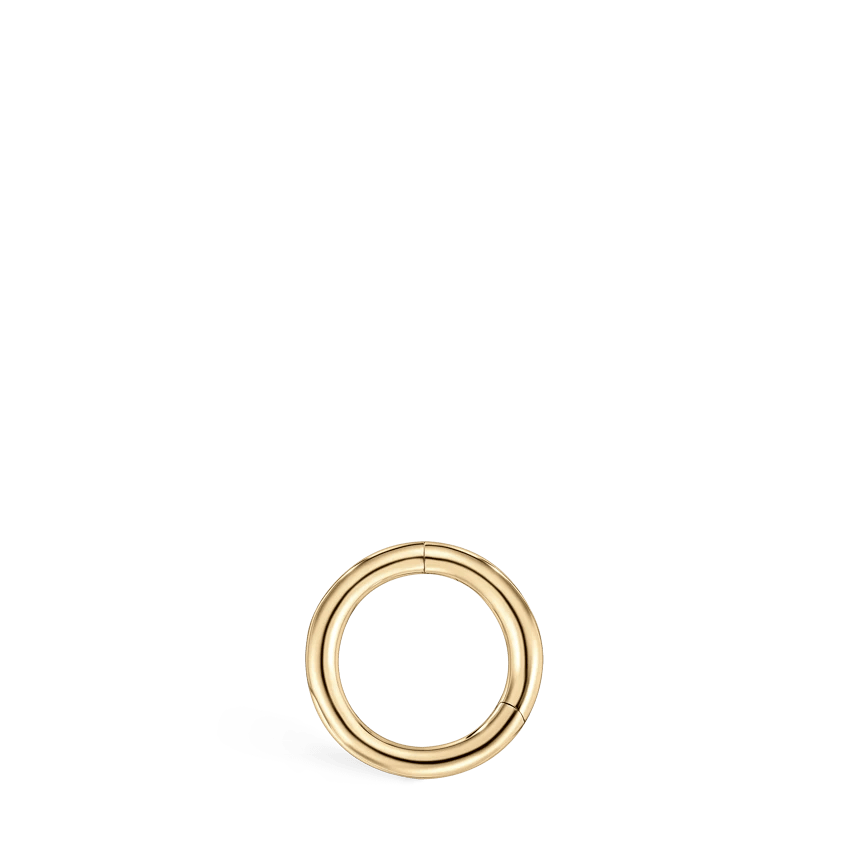 MARIA TASH 5mm Plain Gold Hoop - Øreringe - XR-YG-D5-G18