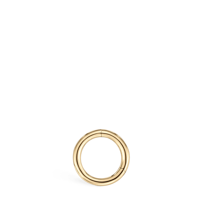 MARIA TASH 5mm Plain Gold Hoop - Øreringe - XR-YG-D5-G18