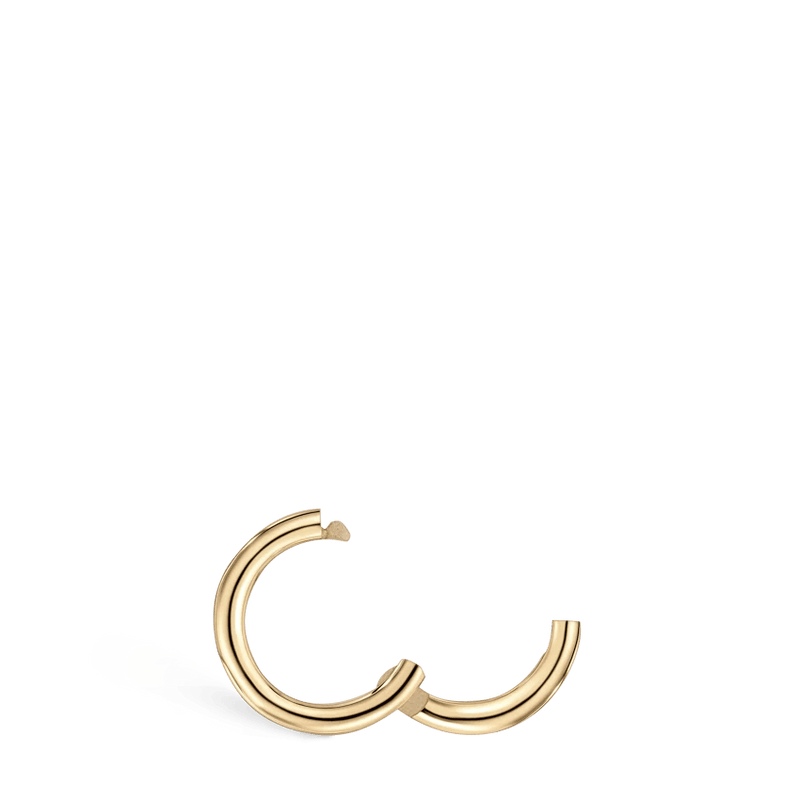 MARIA TASH 5mm Plain Gold Hoop - Øreringe - XR-YG-D5-G18