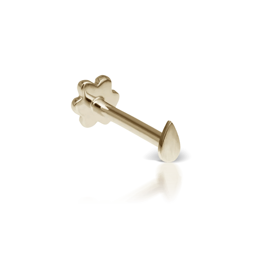 MARIA TASH Plain Pear Shaped Threaded Stud - Øreringe - XPEAR-YG-W4-001