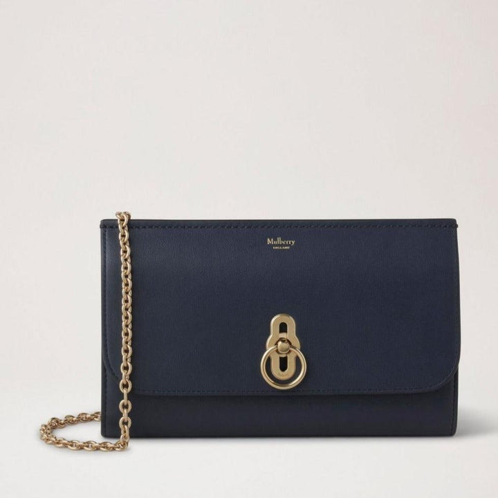 Mulberry Amberley Clutch Micro Classic Grain Night Sky mit Goldkette und elegantem Verschluss, Modell RL7909587U888
