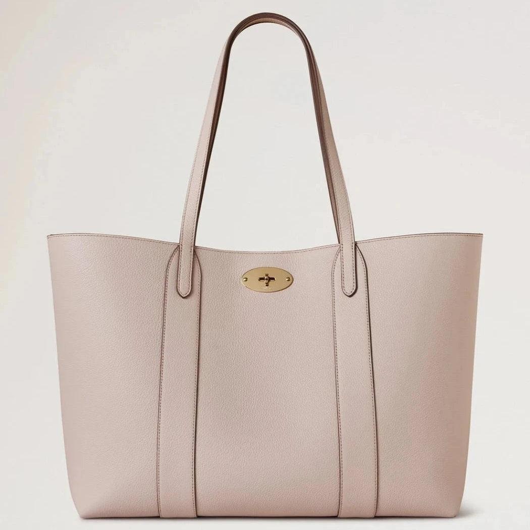 Mulberry Bayswater Tote Small Classic Grain Blossom Pink, köstliche rosa Ledertasche mit goldenen Details. Modell hh5727205j002