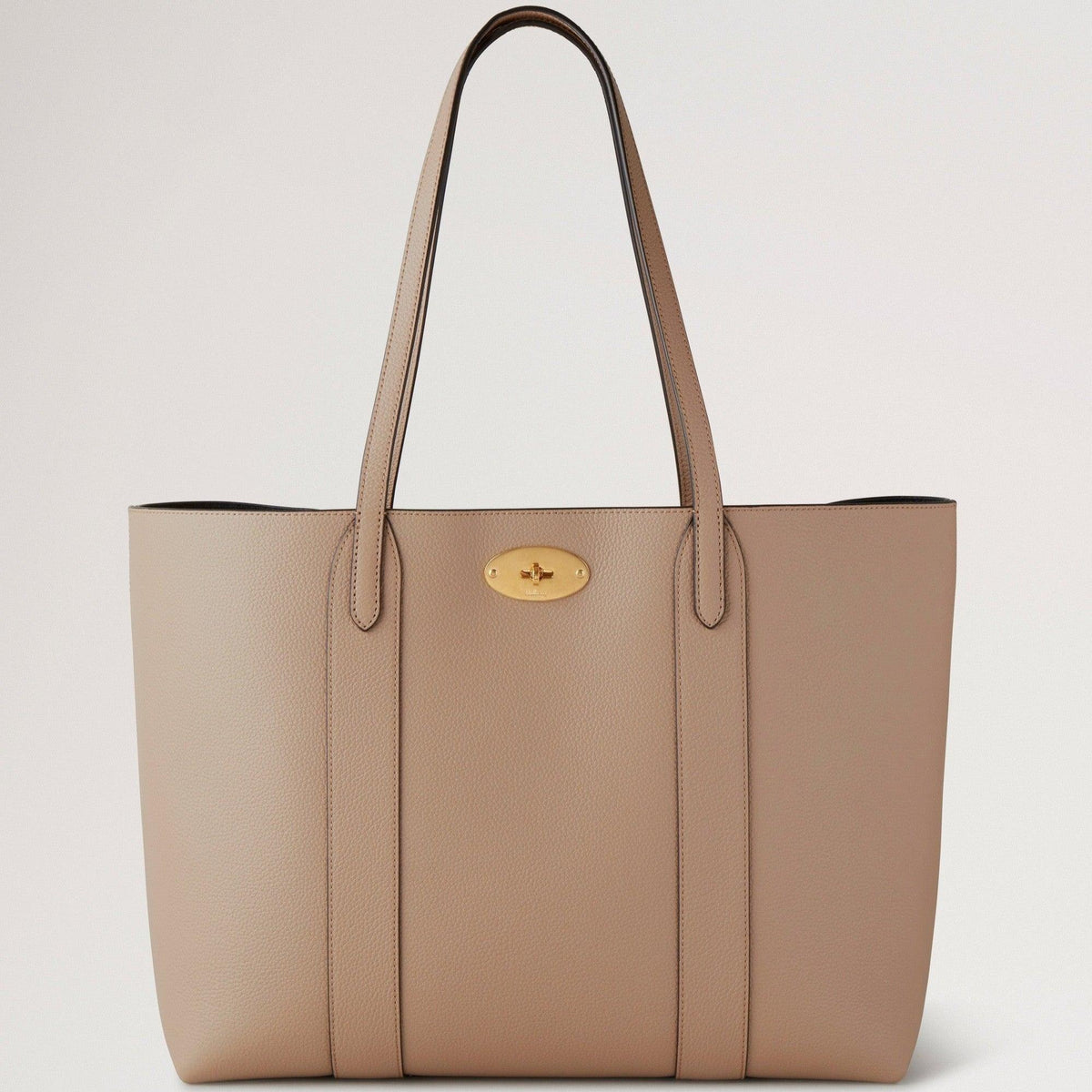 Mulberry Bayswater Tote Small Classic Grain Maple, beige Ledertasche mit goldenen Details, Modell hh5727205e631