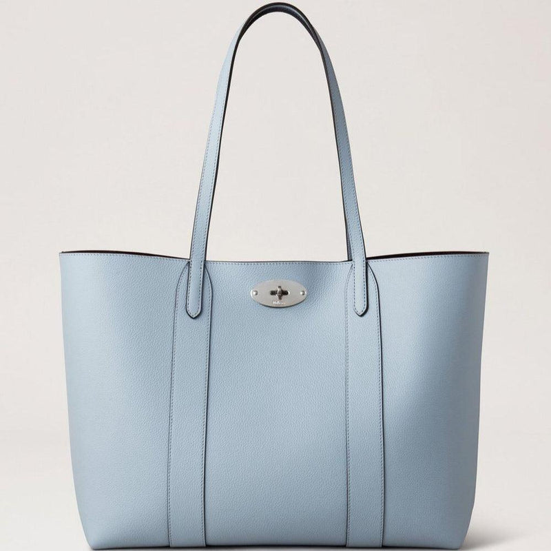 Mulberry Bayswater Tote Small Classic Grain Poplin Blue - Bayswater Taske - HH5727/205U804