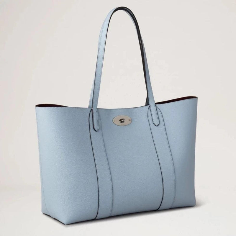 Mulberry Bayswater Tote Small Classic Grain Poplin Blue - Bayswater Taske - HH5727/205U804