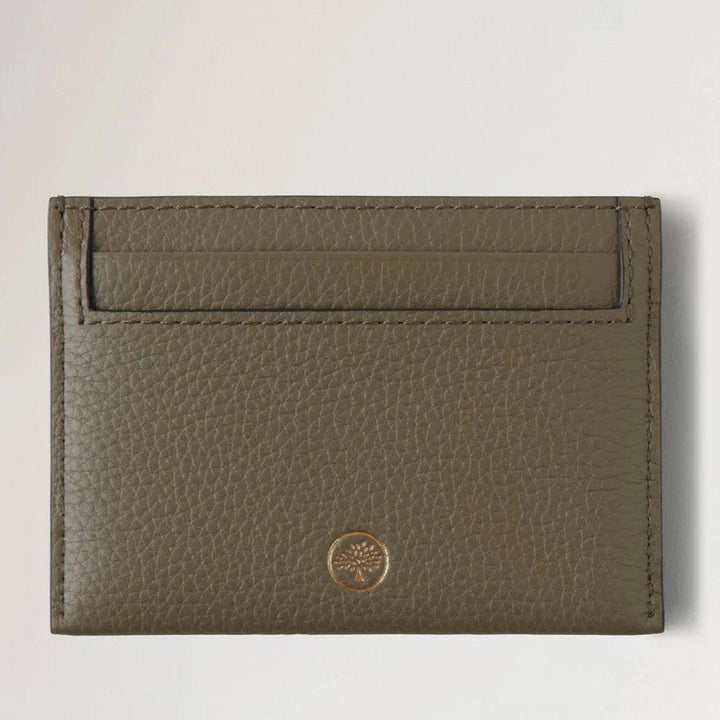 Mulberry Continental Credit Card Slip Linen Green aus Glattleder mit dezentem Logo, Modell RL4644205R563.