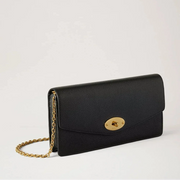 Mulberry Darley Clutch Small Classic Grain Black Tasche