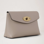 Mulberry Darley Cosmetic Pouch Cashmere Taupe Small Classic Grain Kosmetiktasche