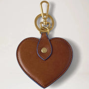 Mulberry Heart Keyring Oak-Pigment Blue Schlüsselanhänger