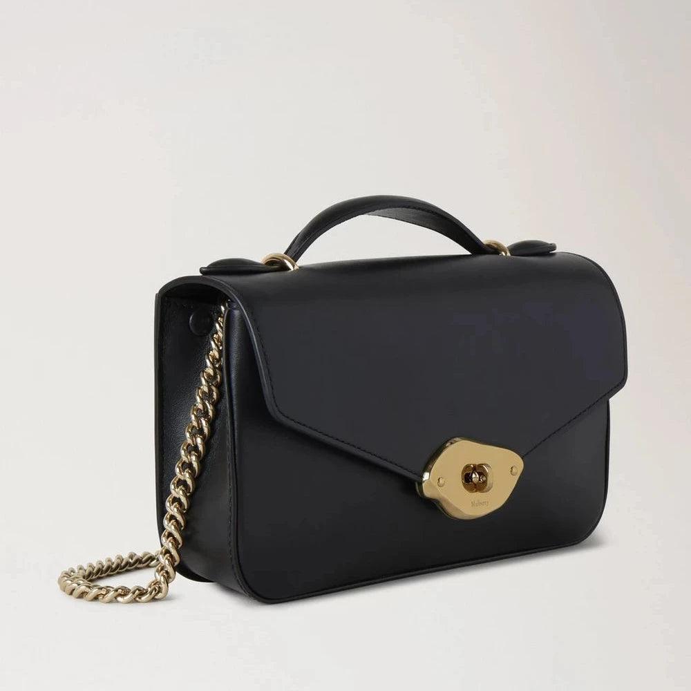Mulberry Lana Day Bag High Gloss Leather Black - Mulberry Lana - HH9602/615A100