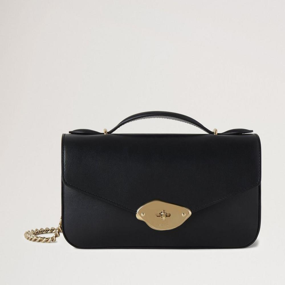 Mulberry Lana Day Bag High Gloss Leather Black - Mulberry Lana - HH9602/615A100