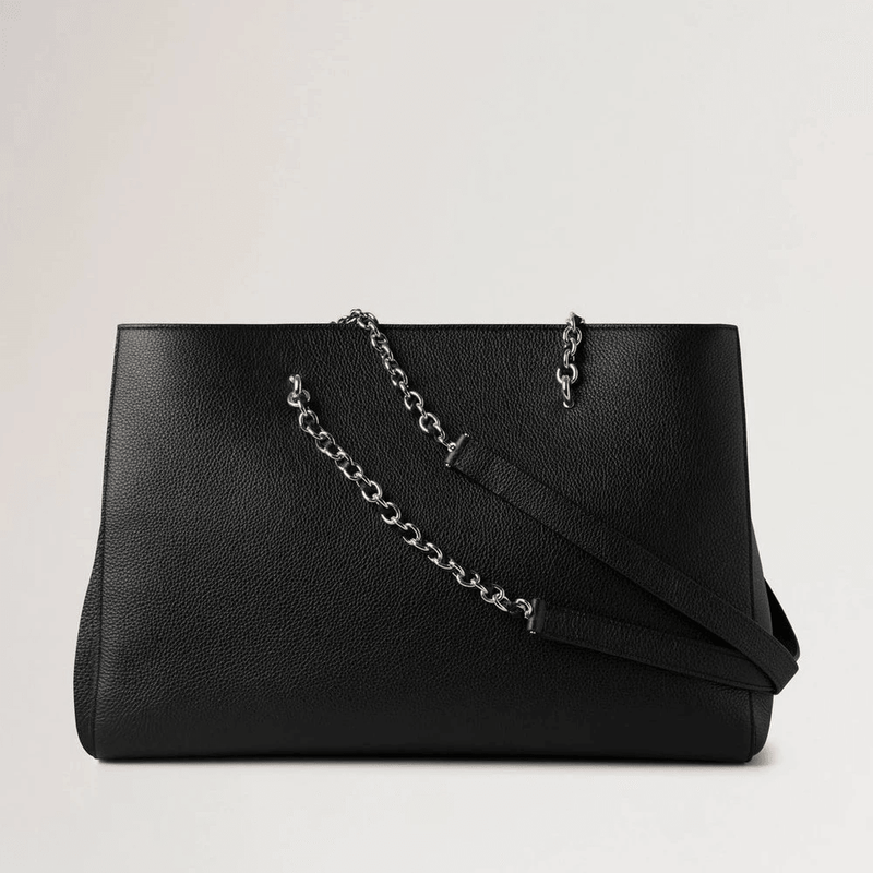 Mulberry Lily Chain Tote Small Classic Grain Black - Lily Taske - HH9576/205A100