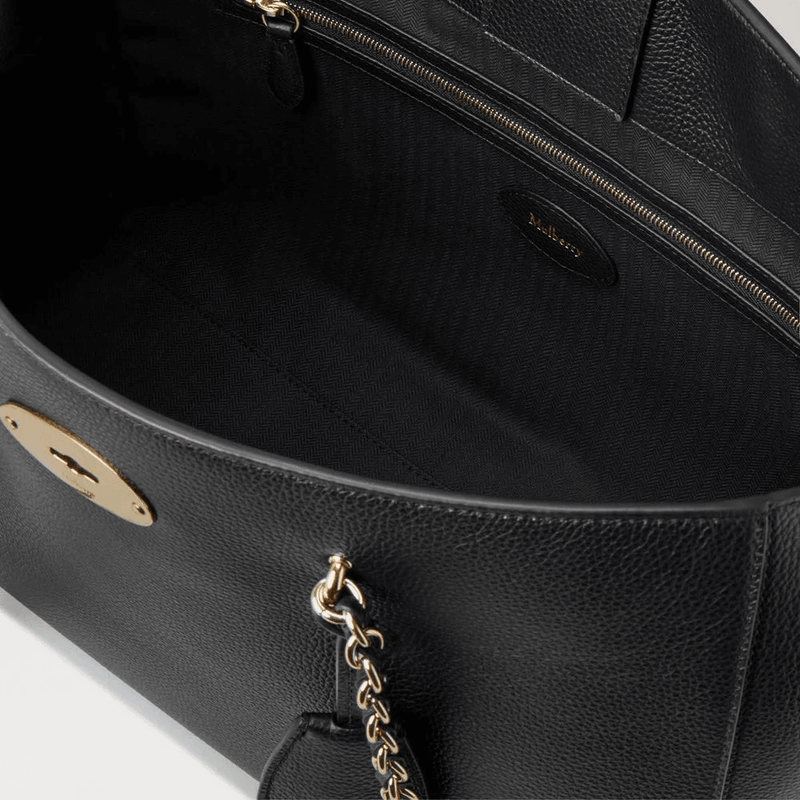 Mulberry Lily Chain Tote Small Classic Grain Black - Lily Taske - HH9576/205A100