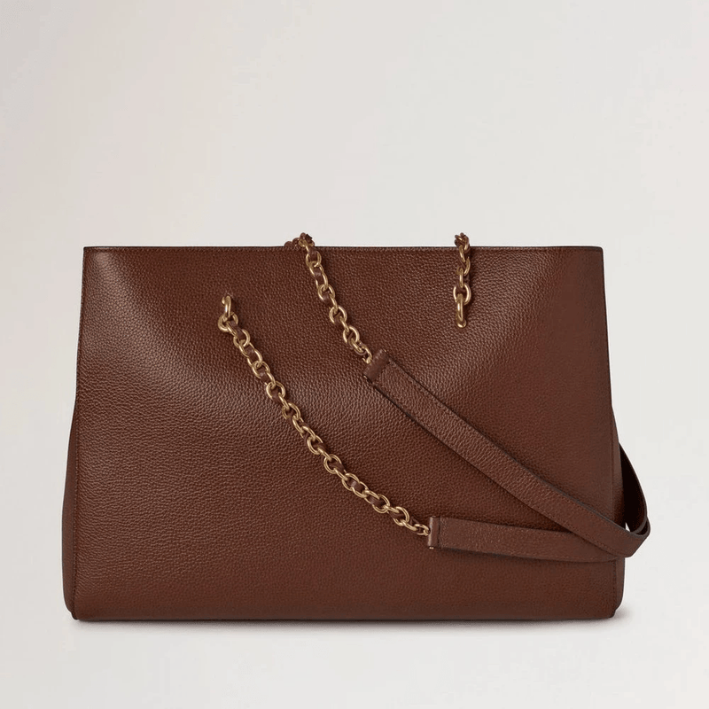 Mulberry Lily Chain Tote Small Classic Grain Oak Two Tone - Lily Taske - HH9577/552G110