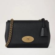 Mulberry Medium Lily Black Glossy Goat Tasche