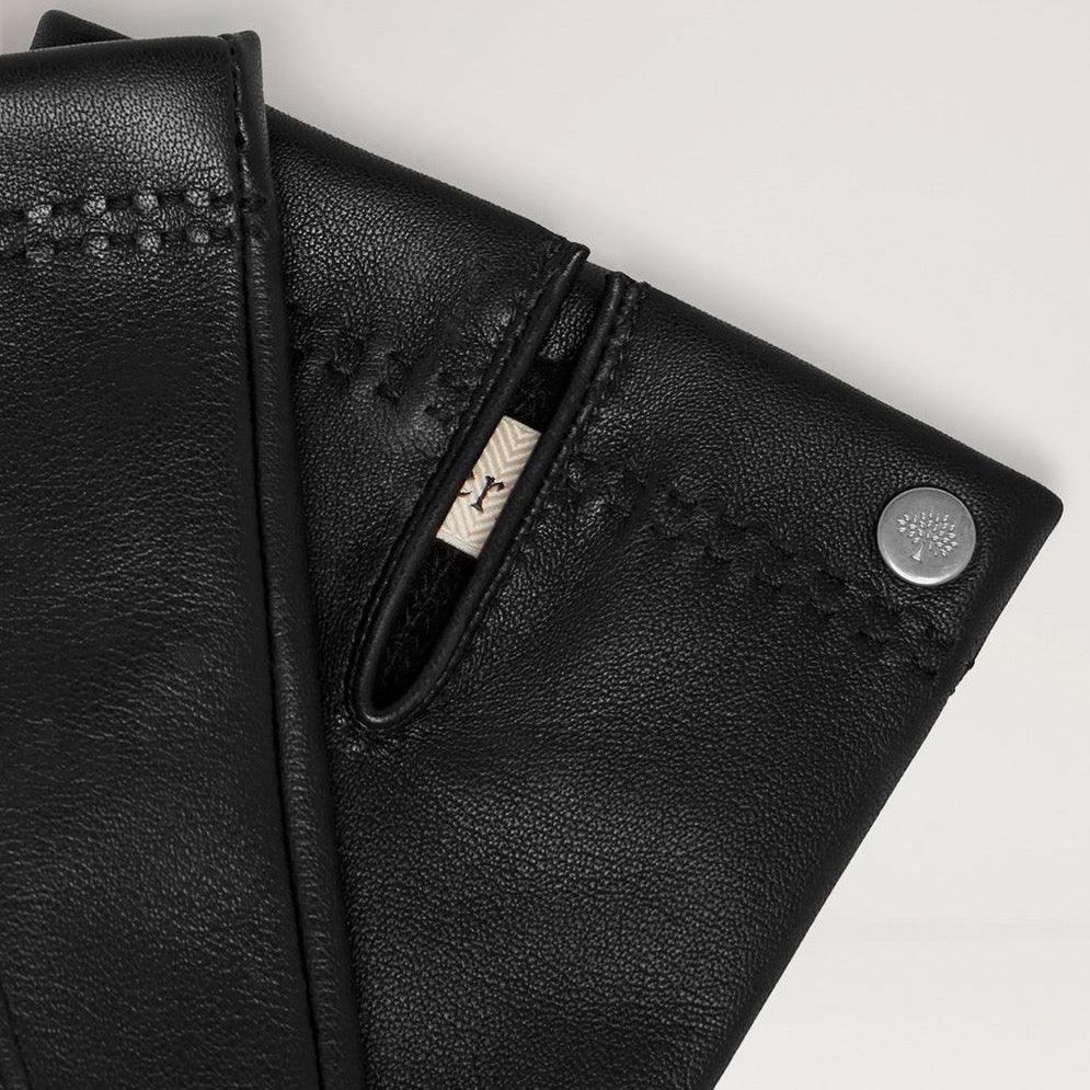 Mulberry Mens Soft Nappa Gloves Black - Accessories - VG4109/204A100-001