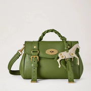 Mulberry Mini Alexa Chalk Horse Fern & Chalk Small Classic Grain Tasche