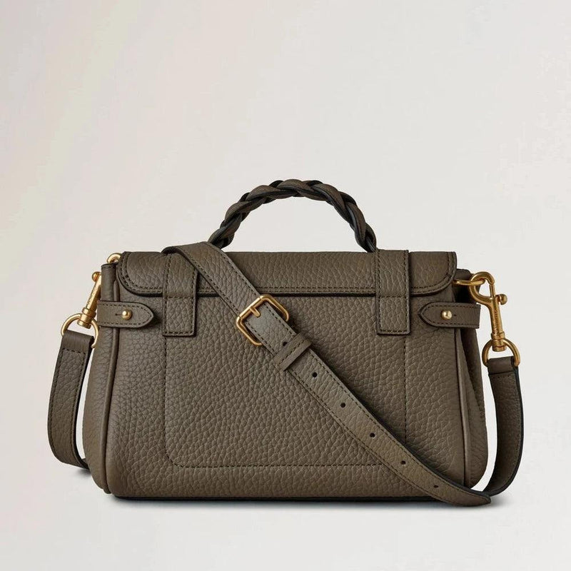 Mulberry Mini Alexa Heavy Grain Linen Green - Alexa Taske - RL6595/736R563