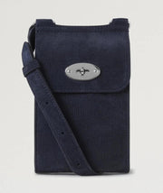 Mulberry Mini Antony Pouch Corduroy Suede Night Sky Tasche