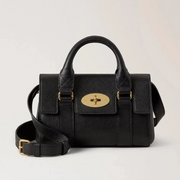 Mulberry Mini Heritage Bayswater Small Classic Grain Black Tasche