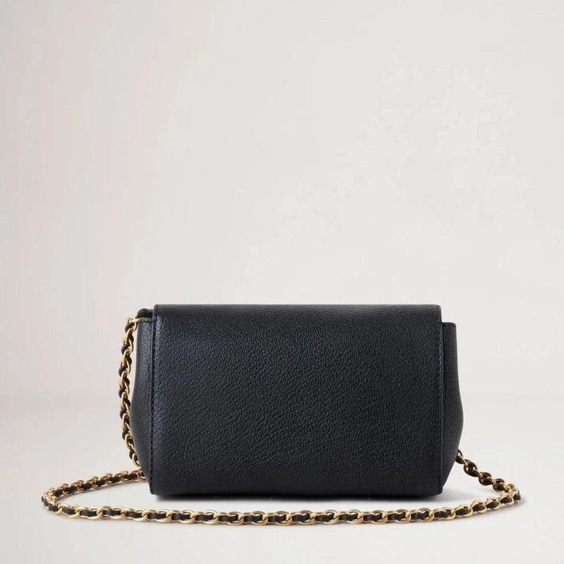 Mulberry Mini Lily Glossy Goat Black - New Size - Lily Taske - RL7943/874A100