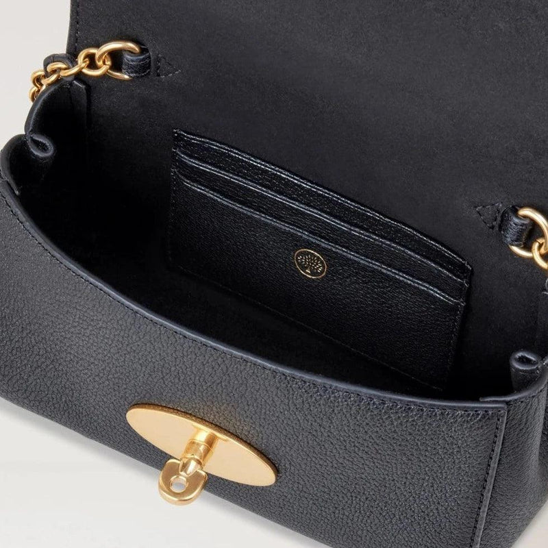 Mulberry Mini Lily Glossy Goat Black - New Size - Lily Taske - RL7943/874A100