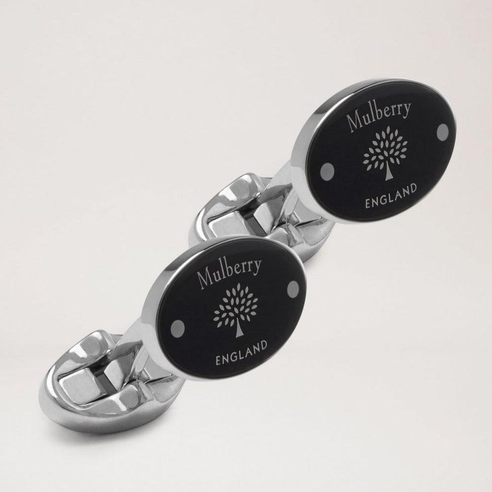 Mulberry Oval Tree and Rivet Cufflinks - Manchetknapper - QC2262/000A100