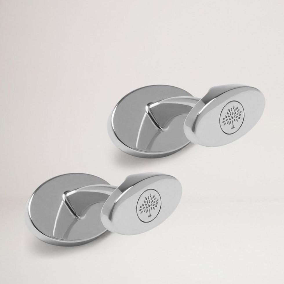 Mulberry Oval Tree and Rivet Cufflinks - Manchetknapper - QC2262/000A100