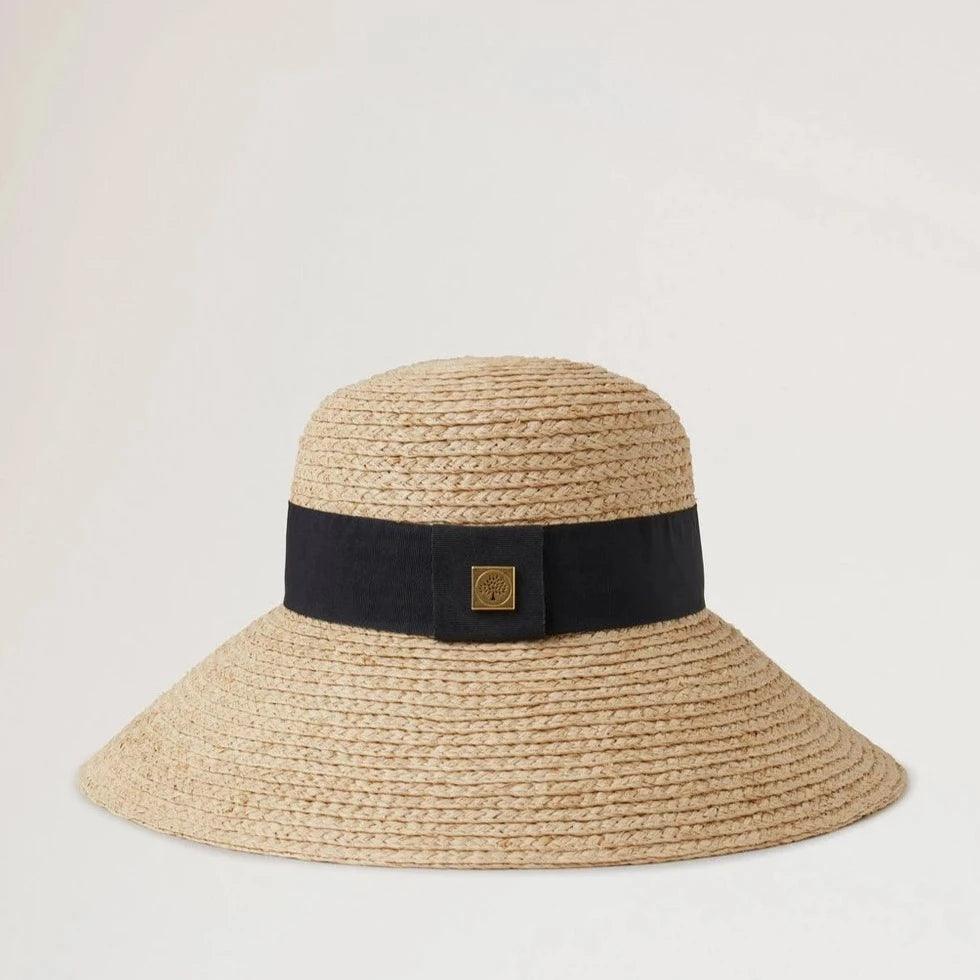 Mulberry Raffia Sun Hat Wide Brim - Accessories - VH4136/060H120-001
