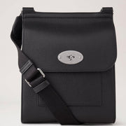 Mulberry Small Antony Small Classic Grain Black Silver Tone Tasche