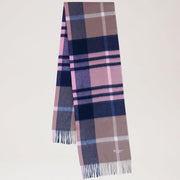 Mulberry Small Check Merino Wool Scarf Sorbet Pink Schal