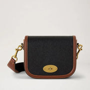Mulberry Small Darley Satchel Black & Cognac Bio-Based Scotchgrain Tasche
