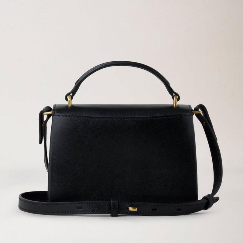 Mulberry Small Lana Top Handle Black High Gloss Leather - Mulberry Lana - HH9268/615A100