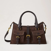 Mulberry Small Roxanne Chocolate Suede Tasche