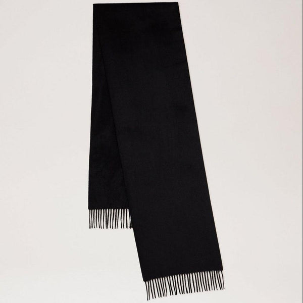 Mulberry Small Solid Merino Wool Scarf Black - Tørklæder - VS4318/946A100