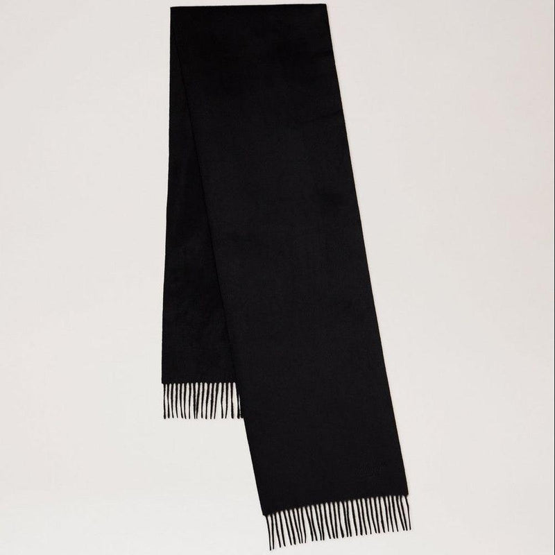 Mulberry Small Solid Merino Wool Scarf Black - Tørklæder - VS4318/946A100