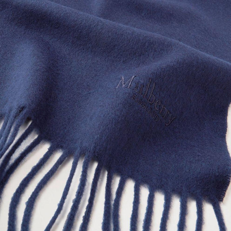 Mulberry Small Solid Merino Wool Scarf Night Sky - Tørklæder - VS4318/946U888