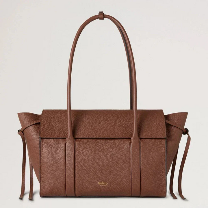 Mulberry Weich Bayswater Bright Oak Heavy Grain Handtasche aus braunem Leder, Vorderansicht. Modell HH9721736G222