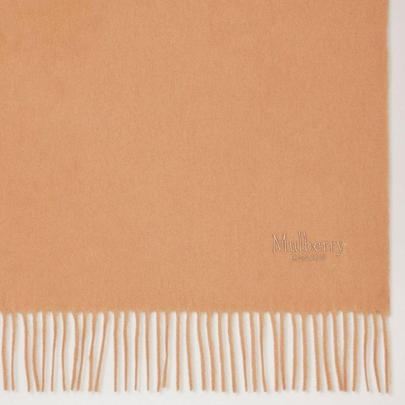 Mulberry Solid Merino Wool Scarf Camel - Tørklæder - VS4240/947H150