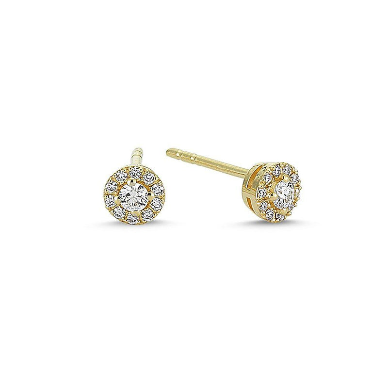 Nuran Cordelia Diamant Ørestikker i 14kt Guld - Øreringe - Ø2136-022RG