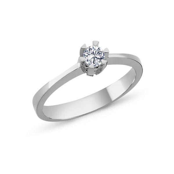 Nuran Star Ring 14kt hvidguld 0.10Ct W.Si - Ringe - L1964-010HG-001