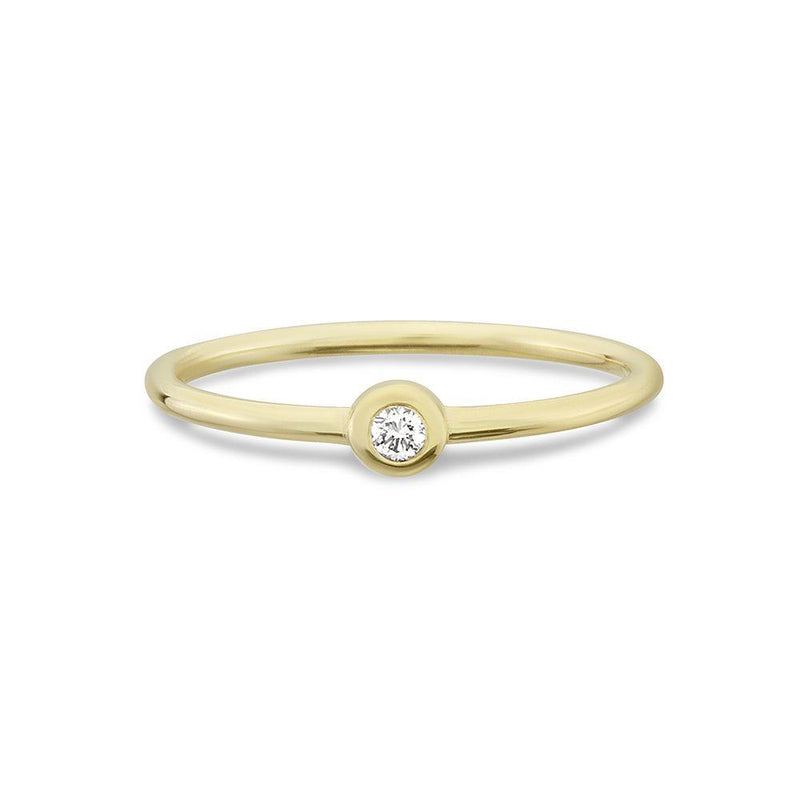 Nuran Zoe Guldring i 14 Karat 0,03ct W/Si - Ringe - R2314-003RG-001