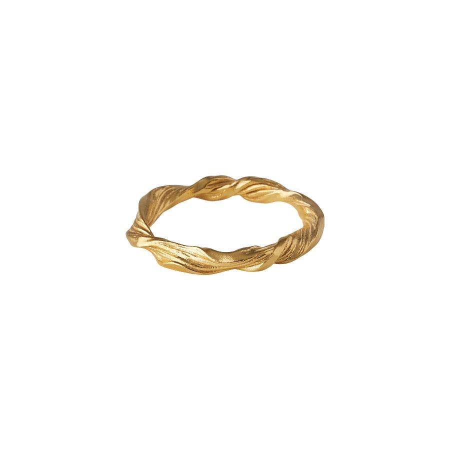 Pernille Corydon Dancing Wave Ring I Forgyldt Sølv - Ringe - R-489-GP-003