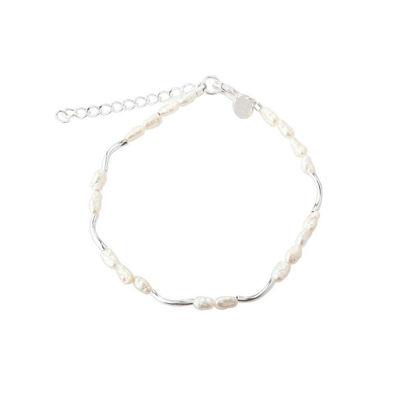 Aqua Dulce Alura Weißes Armband in Silber