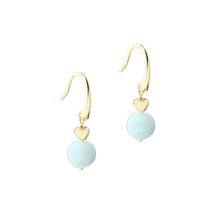 Aqua Dulce Morganite Dream Ohrring aus vergoldetem Silber
