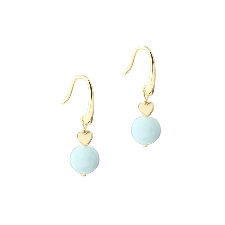 Aqua Dulce Morganite Dream Ohrring aus vergoldetem Silber