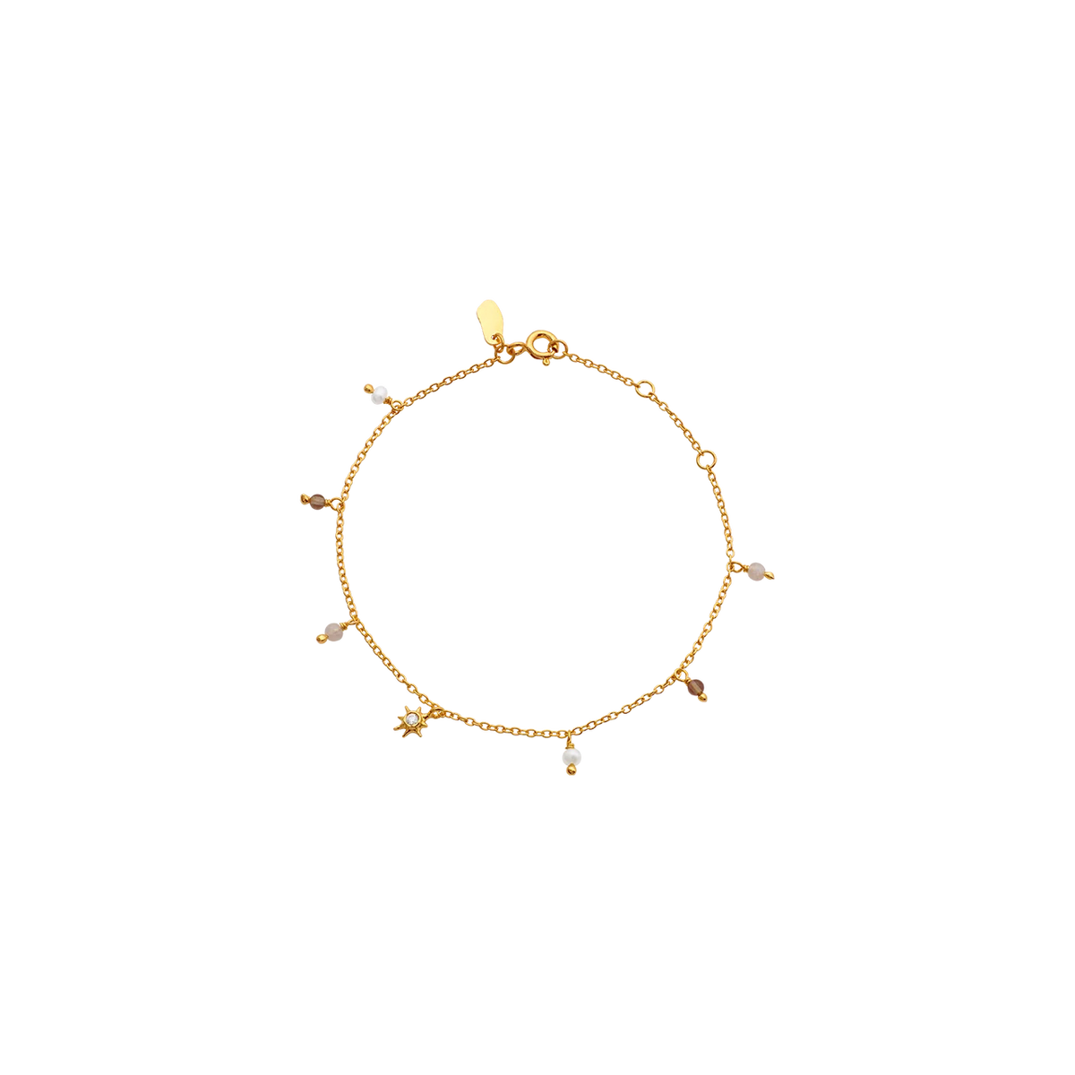 Maanesten Ravi Vergoldetes Armband mit Süßwasserperlen – 8708A