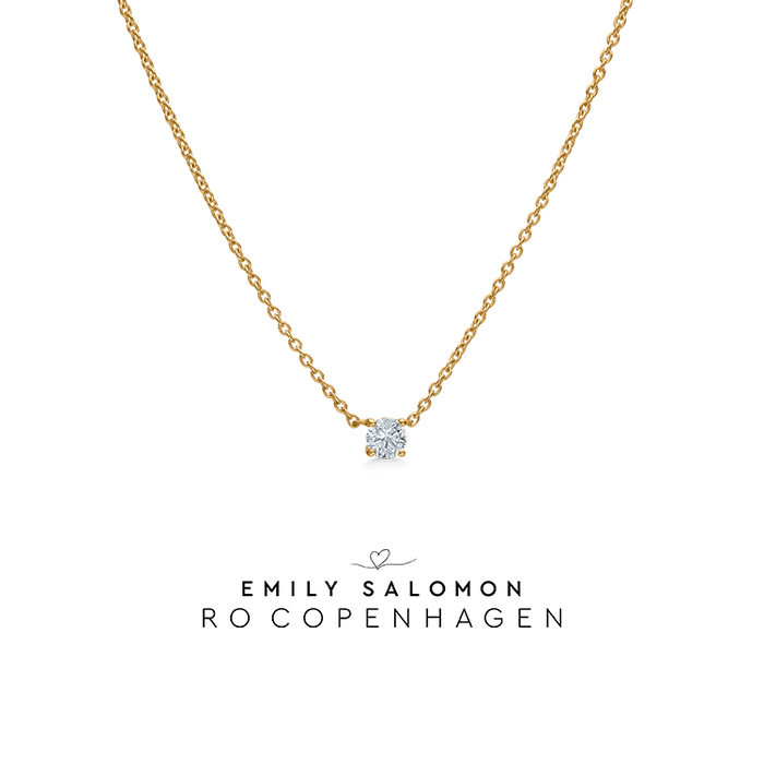 Ro Copenhagen Floating Diamond 0.103 - Emily Salomon - Halskæde - N110Y102-001