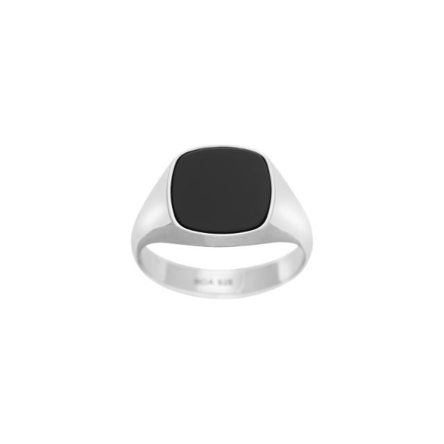 Son Of Noa Herrering I Sølv Med Onyx - Ringe - 106700009-001